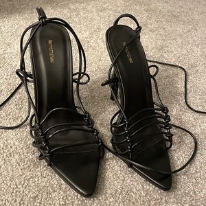 PrettyLittleThing black heels